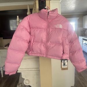 The North Face Pink Nuptuse Puffer Jacket